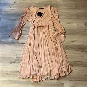 Marc New York Peach Long Sleeve Dress